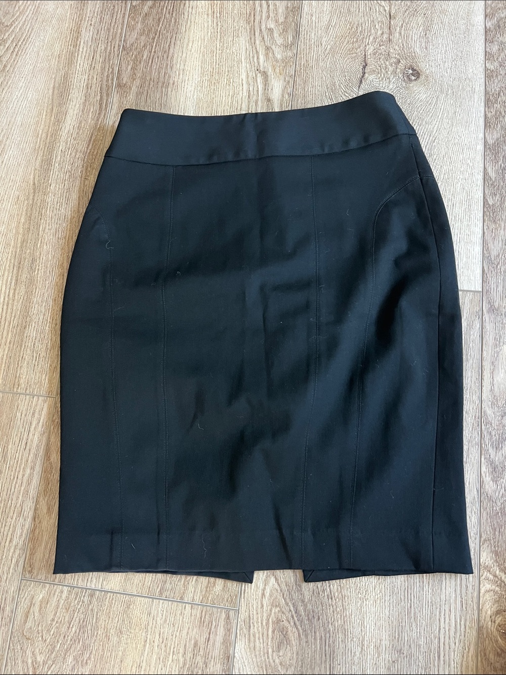 Express Black Pencil Skirt with Back Vent